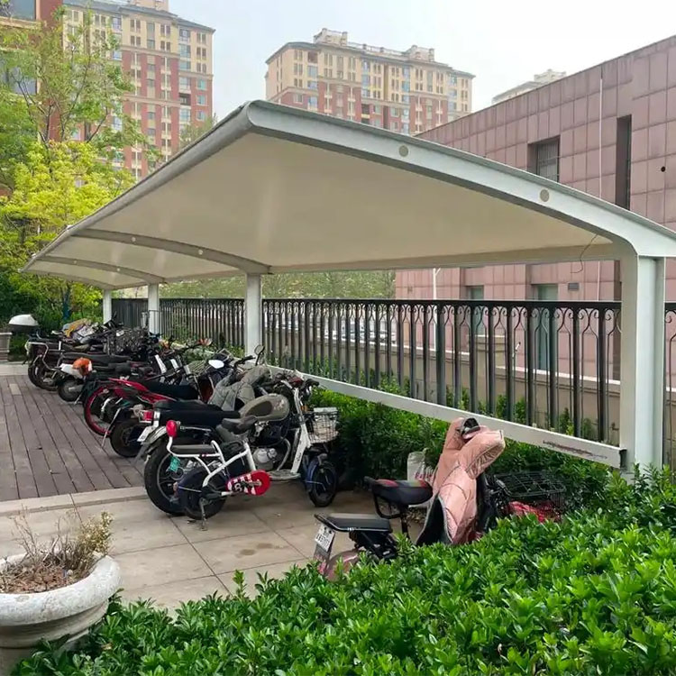 炉霍县膜结构电动车棚